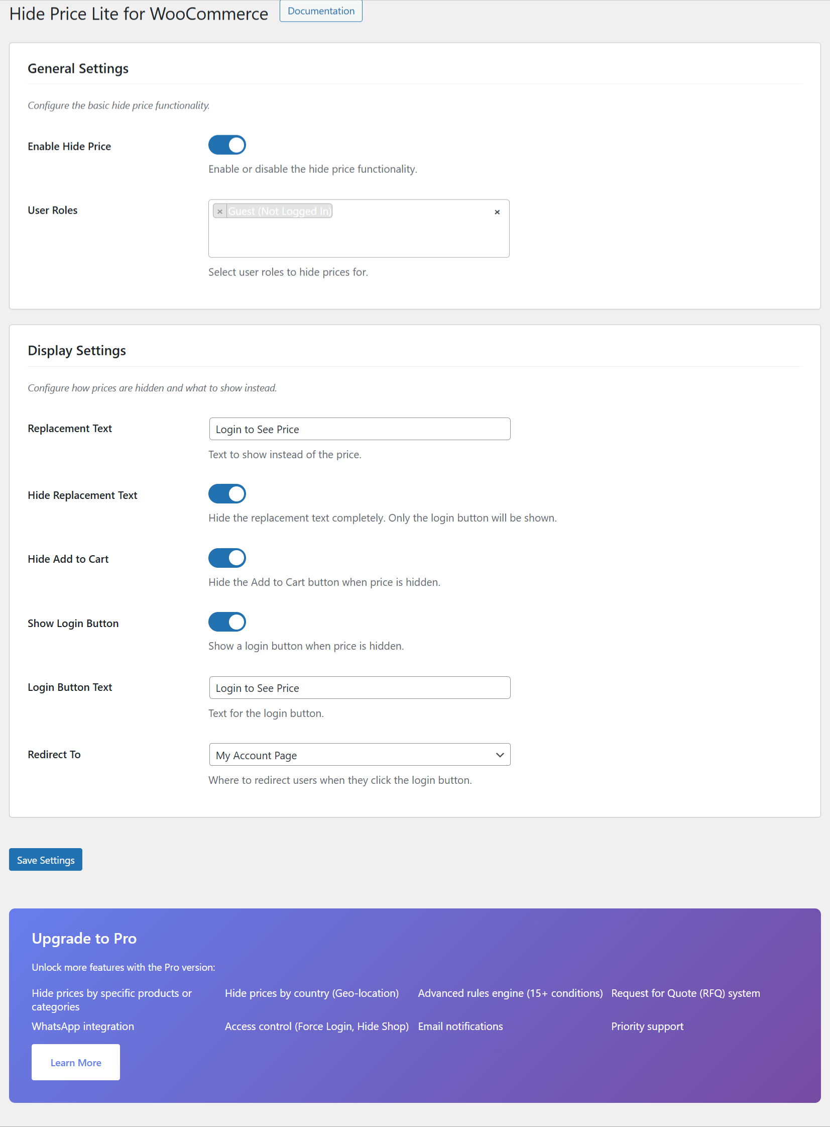 Hide Prices for WooCommerce - Image 3