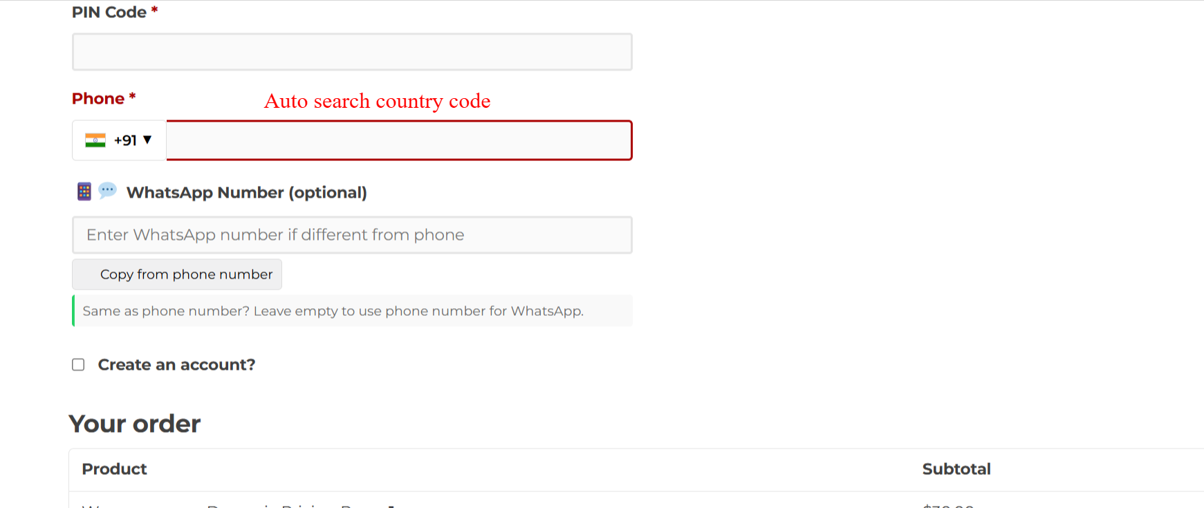 Checkout Country Code Phone & WhatsApp Field for WooCommerce - Image 10