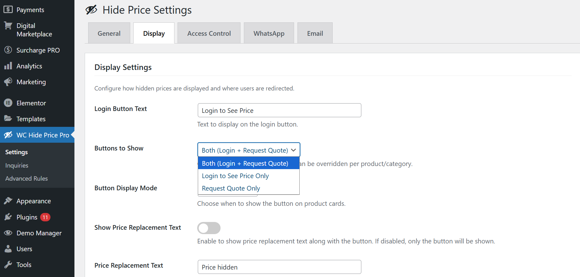 WooCommerce Hide Price, Request a Quote & WhatsApp Pro - Image 8