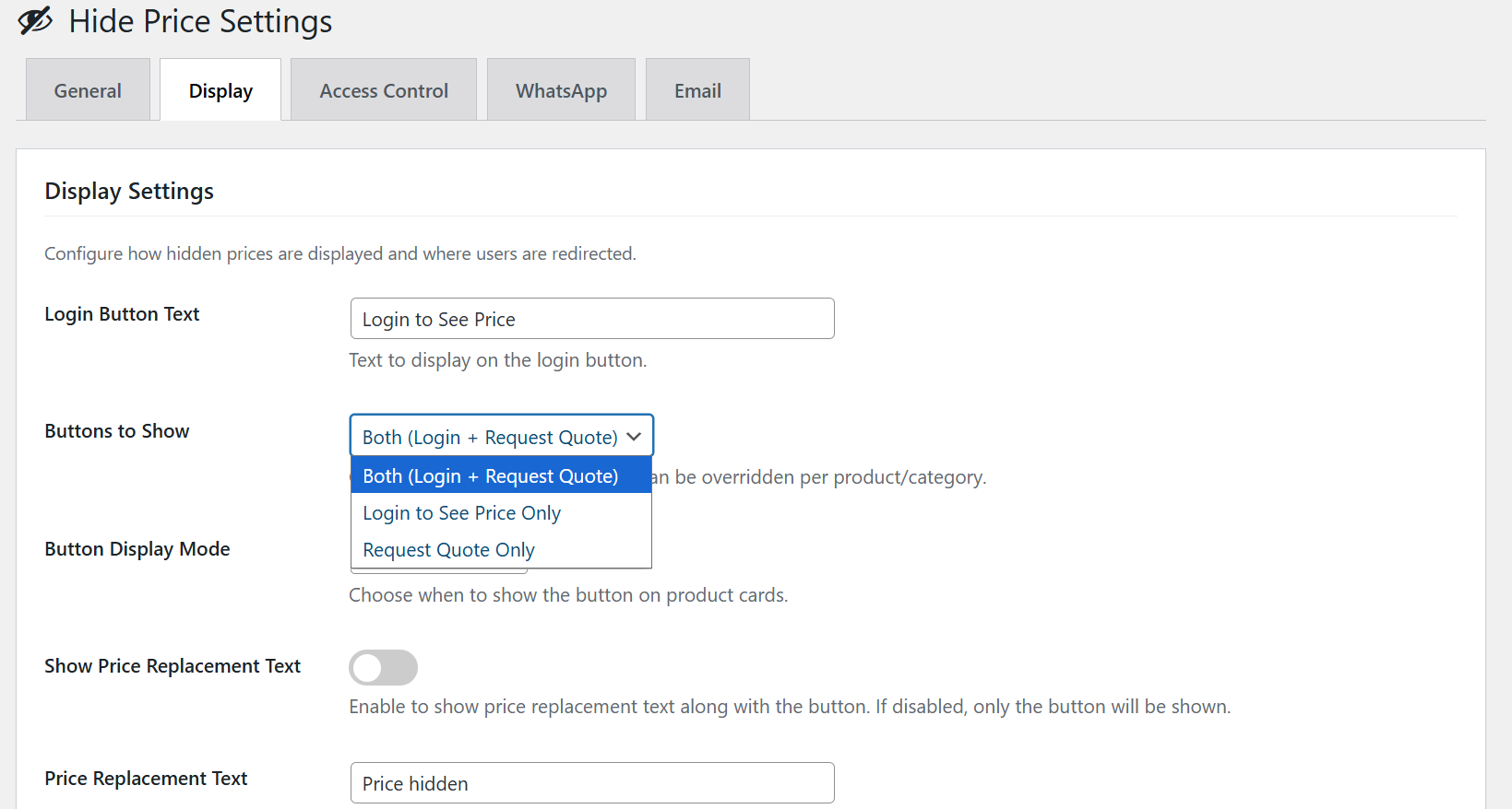 WooCommerce Hide Price, Request a Quote & WhatsApp Pro - Image 9