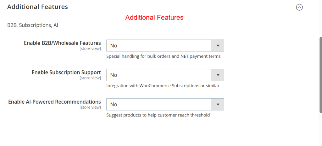 Additional-Features-Setting