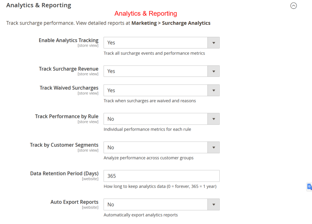 Analytics-Reporting-Configuration-Settings