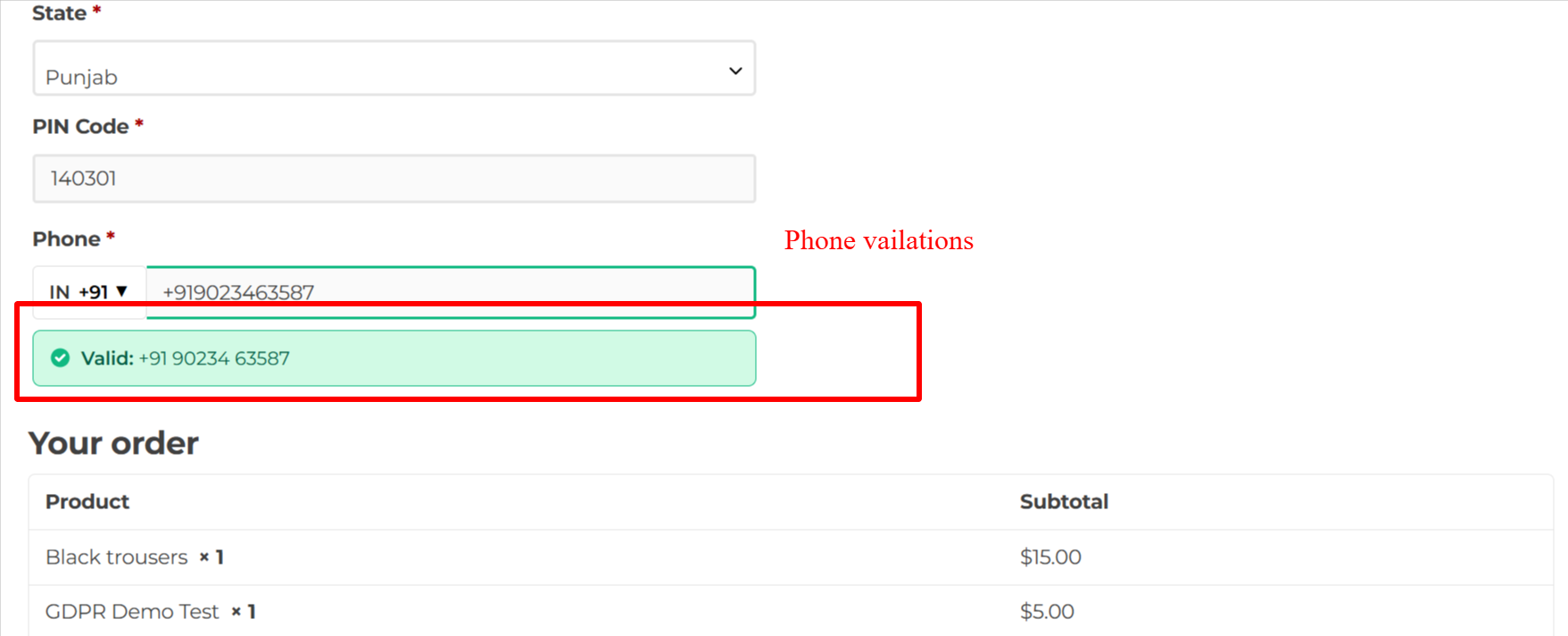 Checkout Phone Country Code for WooCommerce - Image 3
